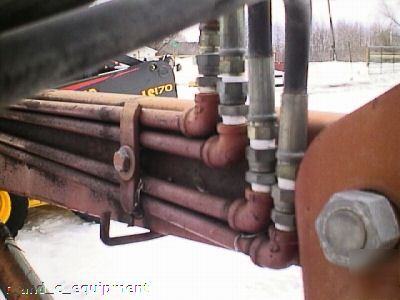 Dun ham lehr inc. loader,brackets,3 buckets,hoses bin 