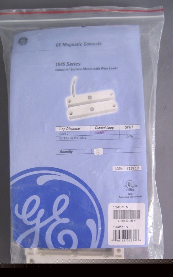 Ge sentrol magnetic contacts 1045 series/quantity 5