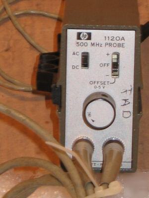 Hp 500MHZ probe 1120A tested & working 0-5V range