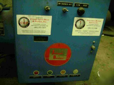 Hurst boiler 3 million btu w/feeder tanks & fireye -gas