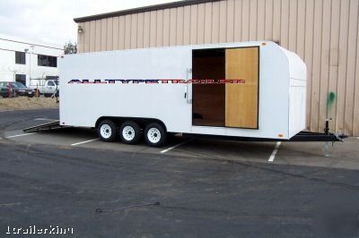 Motorcycle atv car hauler utility 16' enclosed trailer 