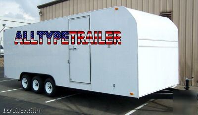 Motorcycle atv car hauler utility 16' enclosed trailer 