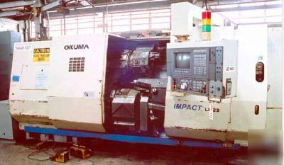 Okuma impact LU25-2SC/1250 4-axis slant bed cnc lathe