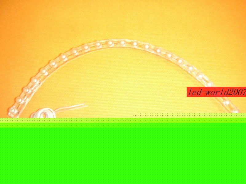 Red 24CM pvc led light strip with 24 led lamp 12V