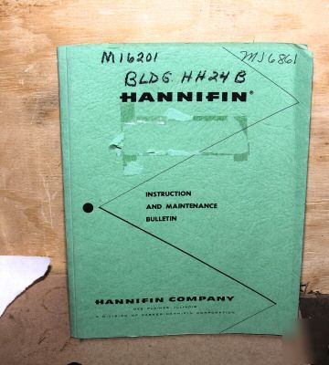 Hannifin 4 ton open gap hydraulic press manual
