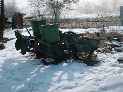 John deere 3 point 2 row plateless planter food plots