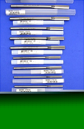 New morse dowel pin chucking reamers 15 pcs .1230-.4995