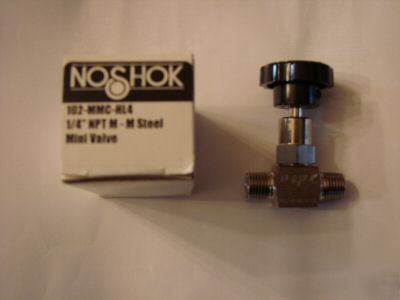 Noshok 102MMC-HL4 regulator 1/4 npt-m steel psi-vacuum
