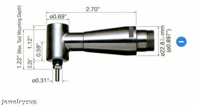 Nsk E3000 series 90 degree angle spindle ra-200 0.897