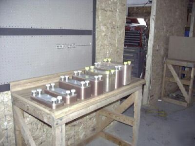 80 plate heat exchanger for outdoor wood furnaces