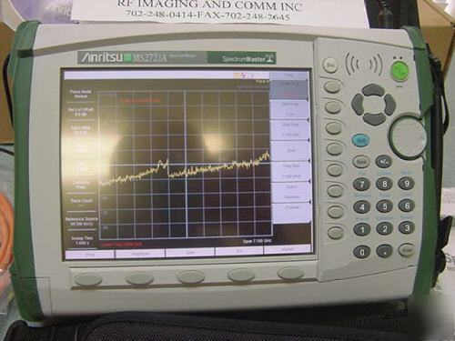 Anritsu ms-2721A hand-held spectrum analyzer
