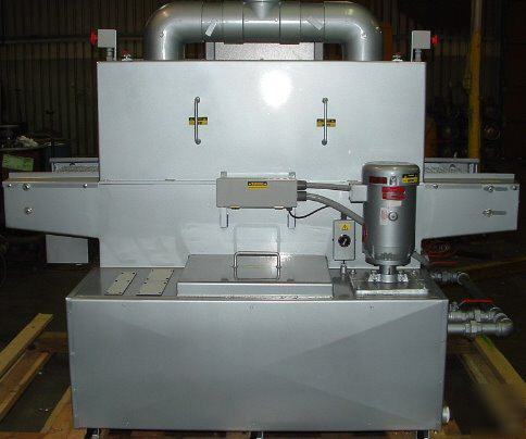 Belt washer parts cleaner hot jet water cleaning