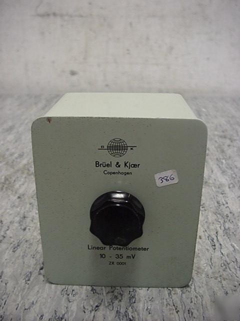 Bruel kjaer zr 0001 linear potentiometer 10 -35 mv