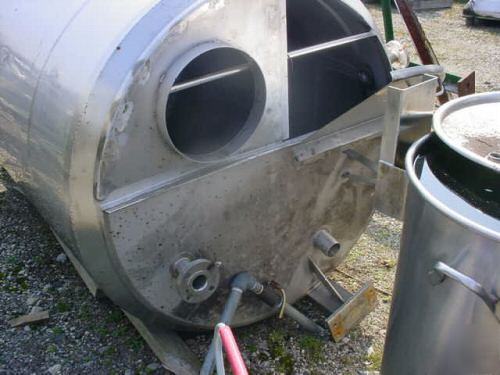 Dci 300 gallon stainless steel insulated mixing tank