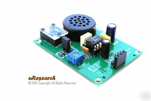 Mini-audio (mini audio board) basic stamp, pic, atmel