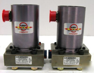 New lot of 2 - hr textron r-ddv hydraulic servovalves