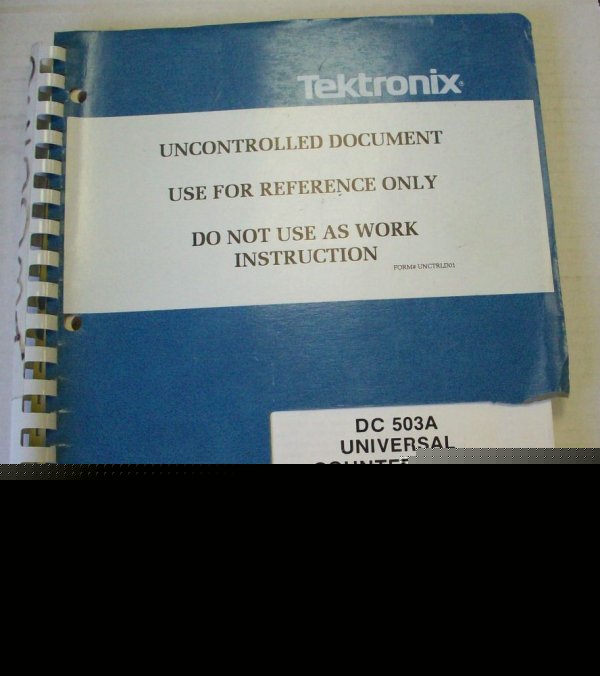 Tektronix dc 503A instruction manual - $5 shipping 