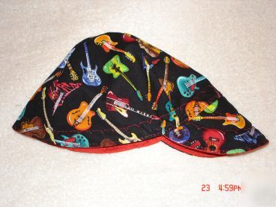 Welding cap beanie style reversible - guitars