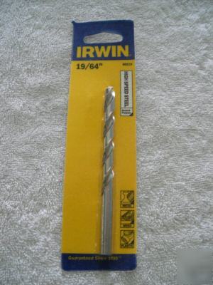 Irwin high speed general purpose drill bit 19/64