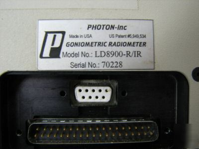 Goniometric far field profiler, photon inc LD8900/r-ir