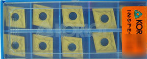 10 pcs korloy CNMG431-hf ss finishing carbide insert