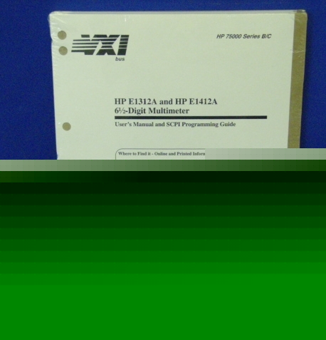 Hp E1312A & E1412A user manual & programming guide