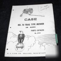 Ji case no 10 trail type mower semi mounted no A744