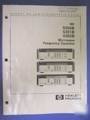 Hp 5350B/5351B/5352B operating & programming manual