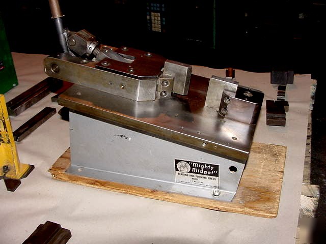 1TN press brake, j. e. miller #60 mighty midg