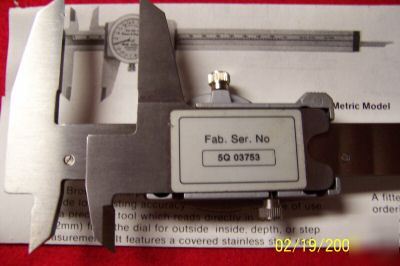 Dial caliper by brown & sharp 6â€ used