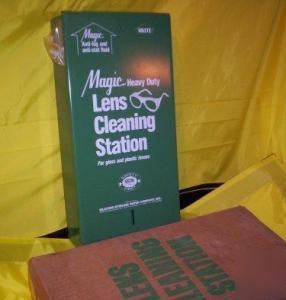 Lot 2 glass lens eye cleaning station dispenser safety 