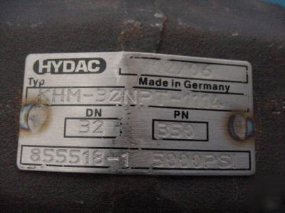 New 1 hydac khm 2-way ball valve khm-32NPT-1114-16X