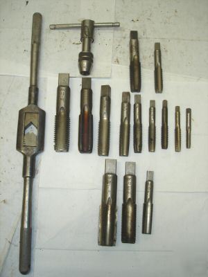 Set of taps with tap wrenches