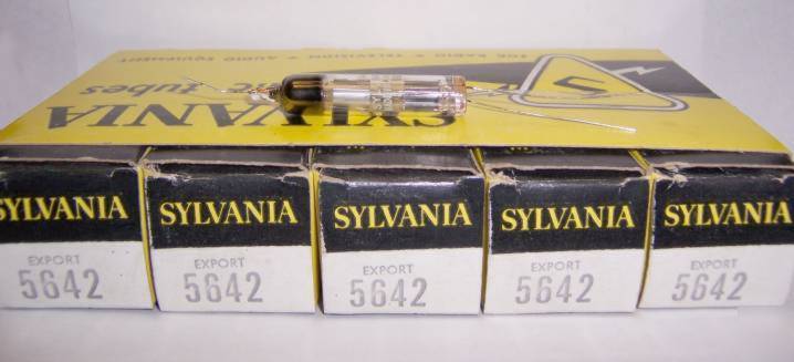 Sleeve of 5 5642 oscilloscope hv rectifier tubes 