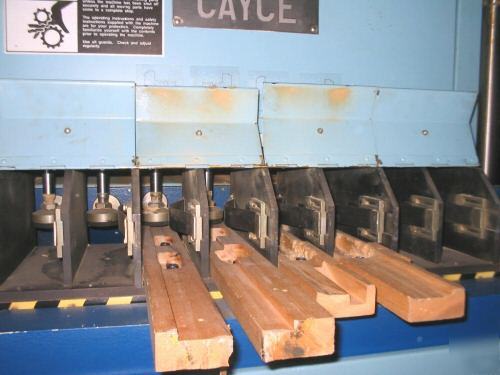 Window frame automatic sash hauncher shaper notcher 