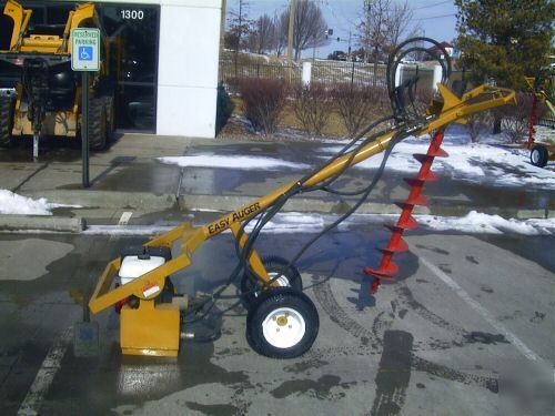 Self propelled post hole auger digger honda 9HP