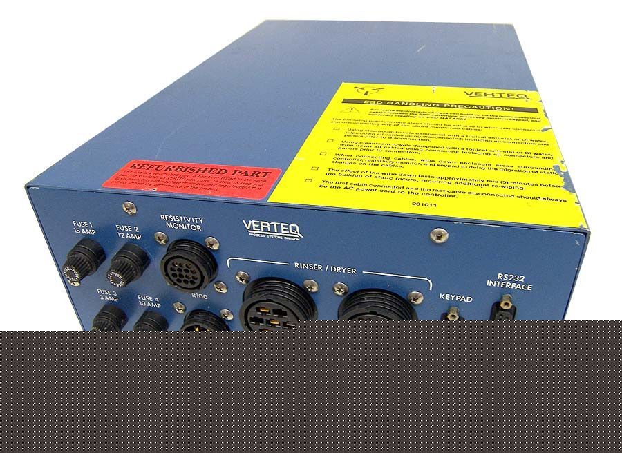 Verteq 1600 rinse / dryer controller wafer processing