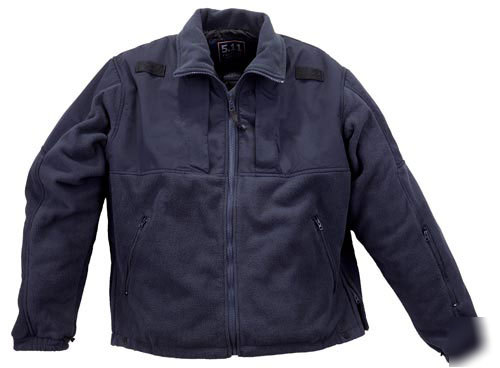 New 5.11 tactical fleece jacket - black - police - -