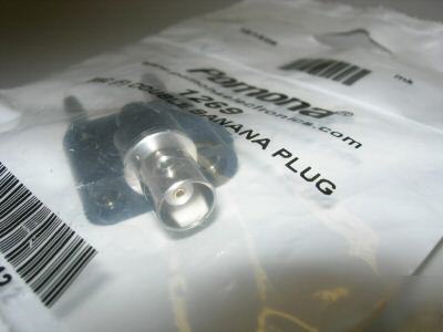 New in pkg pomona 1269 bnc (f) double banana plug