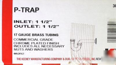 New lot of 7 keeney p-traps - brand in box 