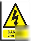 Danger live wires sign-s. rigid-300X400MM(wa-043-rm)