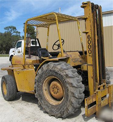 Ford all terrain, 6000LB forklift, gas powered, 12' 