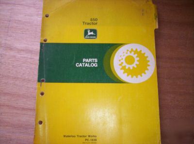 John deere 850 tractor parts catalogue