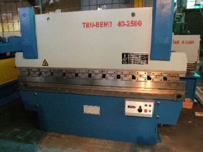 New â€œ â€ 44 ton tru-bend hydraulic press brake