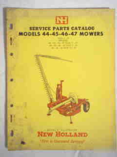 New holland 44-45-46-47 mowers service parts catalog 