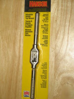 New irwin hanson adj. handle tap wrench, 0-1/2