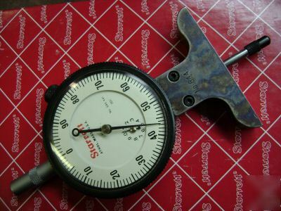 Starrett #644 dial depth mic/guage set 0-3 