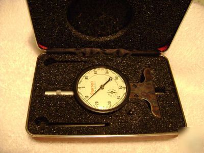 Starrett #644 dial depth mic/guage set 0-3 