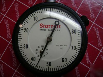 Starrett #644 dial depth mic/guage set 0-3 