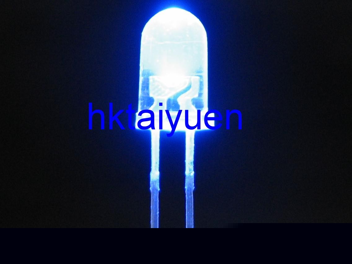 100X blue 5MM led 5000MCD bulb lamp light free resistor